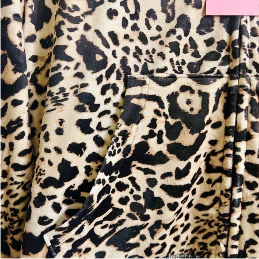 NWT JUICY COUTURE animal print small bling Velour Tracksuit Set -Ocelot - Picture 7 of 14